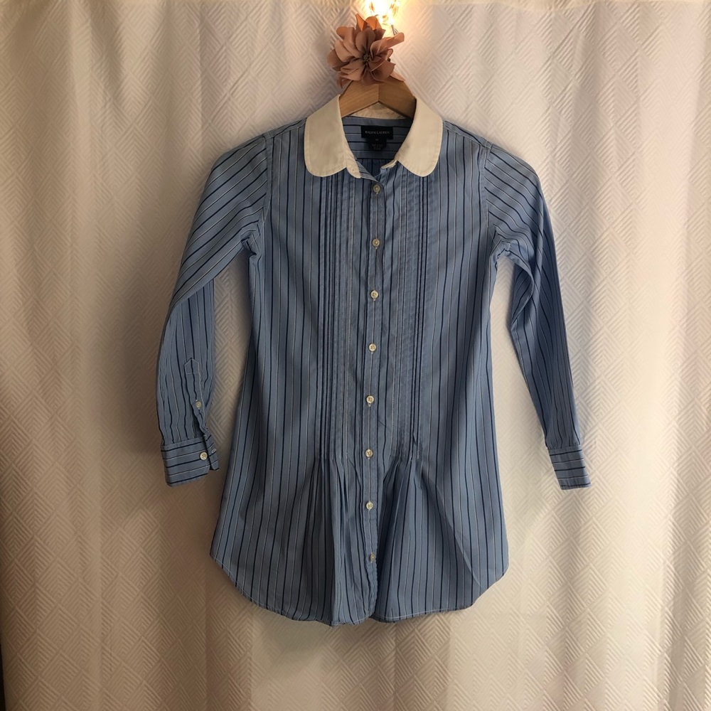 Ralph Lauren girls shirt dress size 10